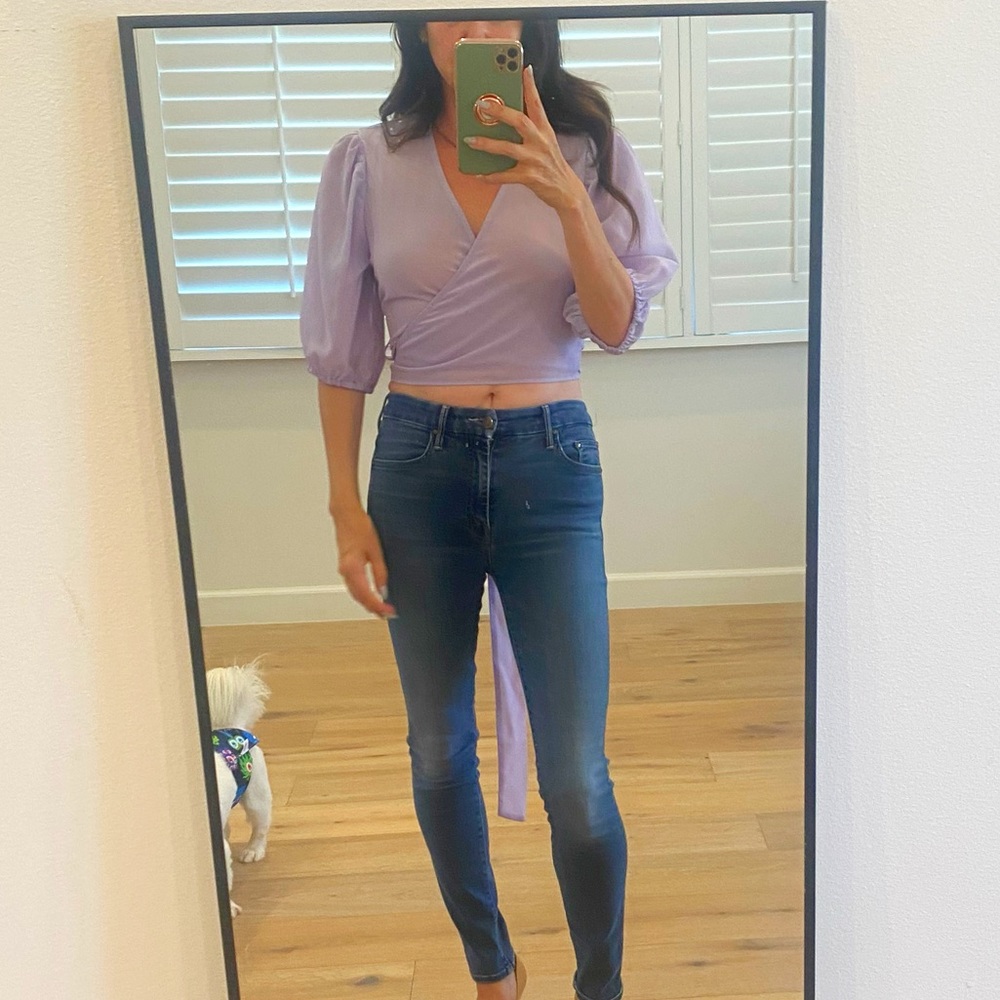 Bardot Lilac Isabella Wrap Top